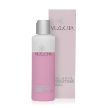 Moisturizing two-phase face toner with rice milk and rose extract
