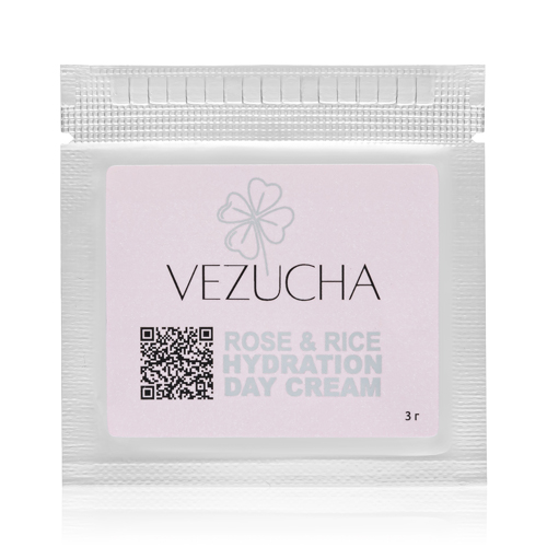 Daytime moisturizing face cream with rice milk and rose extract 3 g.-