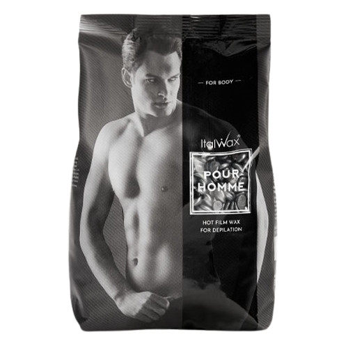 Гарячий півковий віск в гранулах Italwax Pour Homme - Чоловічий, 1000 г.-
