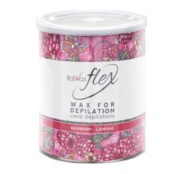 Теплый воск в банке Italwax FLEX - Малина, 800 г.