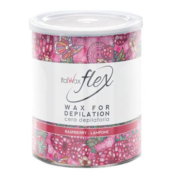 Теплий віск в банці Italwax FLEX - Малина, 800 г.