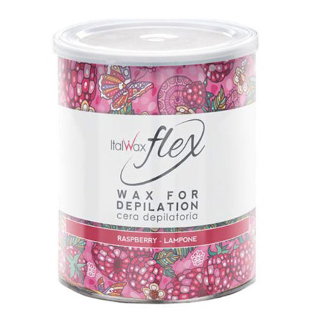 Теплий віск в банці Italwax FLEX - Малина, 800 г.
